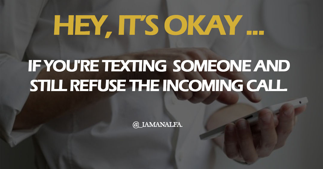Hey, it’s okay…